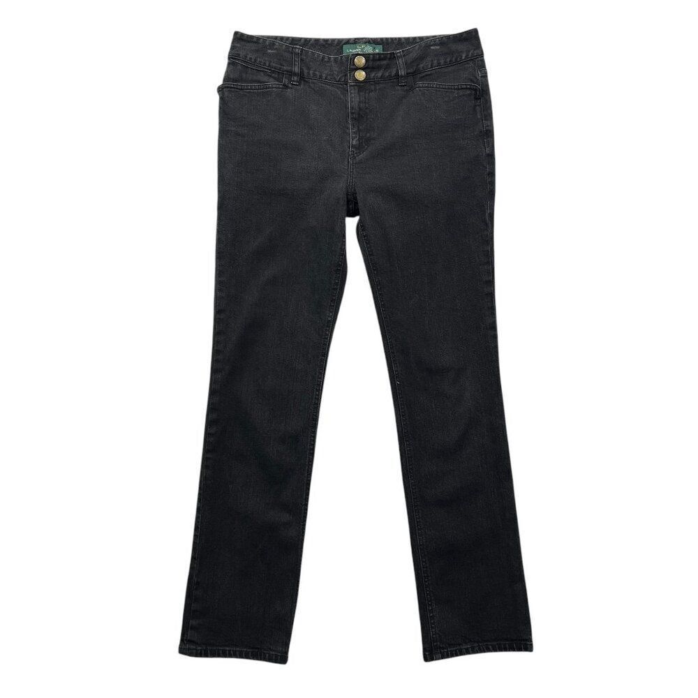 Lauren Ralph Lauren Jeans Women's Size 8 Black Denim‎ Jeans